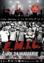 Concert E.M.I.L. în Euphoria Music Hall din Cluj-Napoca