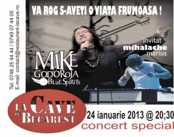 Concert Mike Godoroja în La Cave de Bucharest