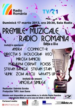 Afis Premiile Radio Romanina 2013
