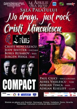 Concert Cristi Minculescu & Lotus şi Compact la Sala Palatului – AMÂNAT