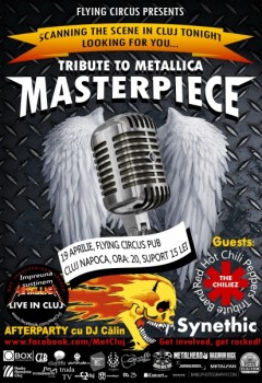 Concert Masterpiece – Tribute to Metallica în Flying Circus Pub din Cluj-Napoca