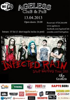 concert infected rain ageless club bucuresti