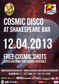 Cosmic disco la Shakespeare Bar din Bucureşti