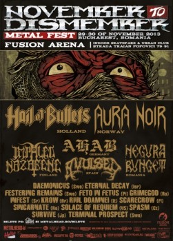 November to Dismember Metal Fest în Fusion Arena din Bucureşti