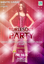 Burlesque Party în Barletto Summer Club din Bucureşti