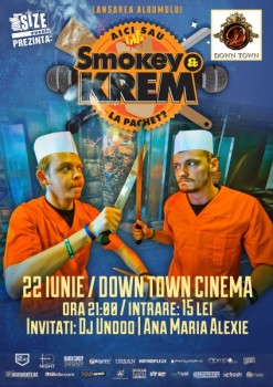 Concert şi lansare album Smokey & Krem în Club DownTown Cinema din Fălticeni