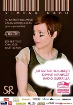 Concert Simona Radu & Co. în J’ai Bistrot din Bucureşti
