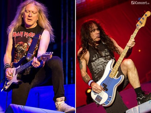 Janick Gers şi Steve Harris pe scena de la Bucureşti - Foto: Daniel Robert Dinu / iConcert.ro