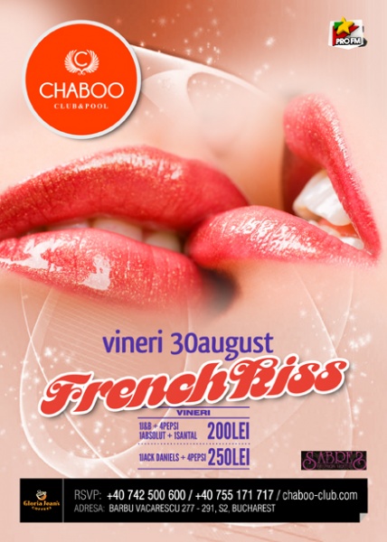 French Kiss Party în Chaboo Club din Bucureşti