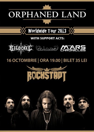 Concert Orphaned Land în Rockstadt din Braşov