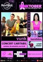 Concerte VUNK, Antonia, Bandidos şi Cristi Nistor în Hard Rock Cafe din Bucureşti