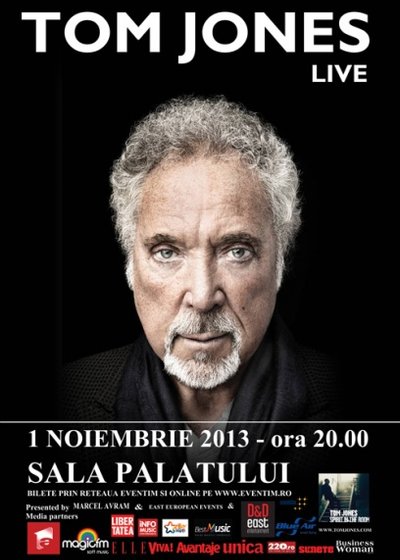 Concert Tom Jones la Sala Palatului din Bucureşti