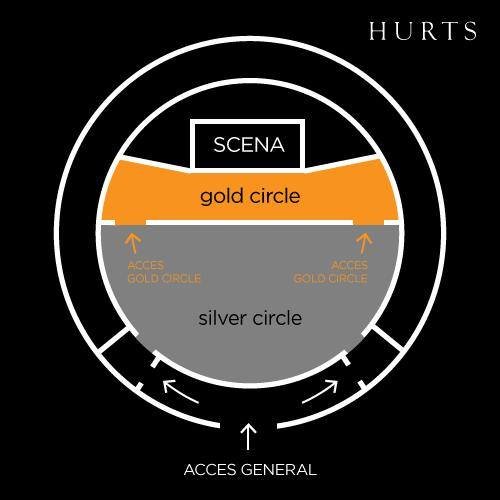 Harta locurilor la concertul Hurts