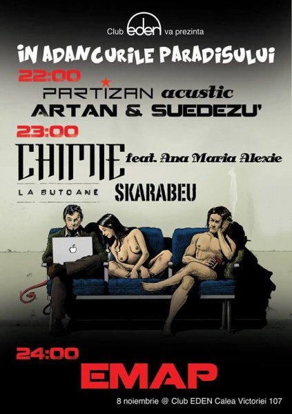 concerte-partizan-chimie-club-eden-bucuresti
