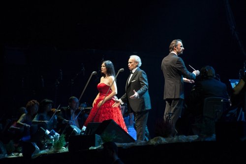 Natalia Ushakova şi Jose Carreras - Foto: Alin Crăciun