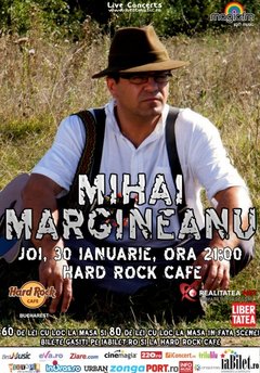 Afis Mihai Margineanu Hard Rock Cafe 2014