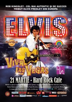 Concert Rob Kingsley – „Viva Las Vegas” în Hard Rock Cafe din Bucureşti