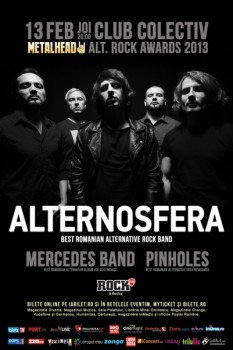 Concert Alternosfera, Mercedes Band şi Pinholes în Club Colectiv din Bucureşti