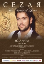 Concert Cezar – „The Voice of Love” la Cinema Patria din Bucureşti – ANULAT