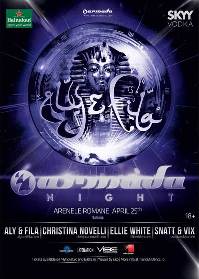 Aly & Fila şi Christina Novelli la Armada Night la Arenele Romane din Bucureşti