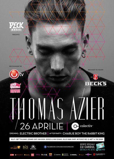 Concert Thomas Azier în Colectiv din Bucureşti (CONCURS)