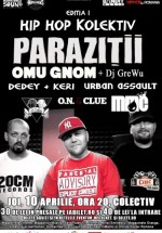 Concert Paraziţii la Hip Hop Kolektiv în Colectiv din Bucureşti (CONCURS)