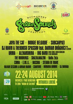 Afis BUCHAREST GreenSounds FESTIVAL 2014