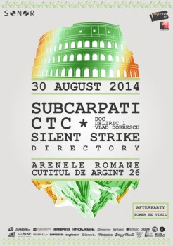 Lansare SONOR: Subcarpaţi, CTC, Silent Strike la Arenele Romane Bucureşti (CONCURS)