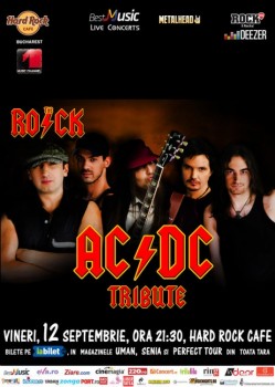 Concert Tribut AC/DC cu The R.O.C.K. la Hard Rock Cafe din Bucureşti
