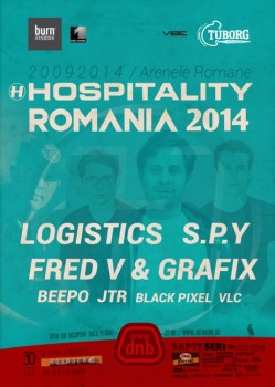 Logistics, S.P.Y. şi Fred V & Grafix – Hospitality România – la Arenele Romane din Bucureşti (CONCURS)