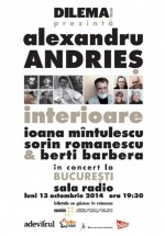 Concert Alexandru Andrieş – Interioare la Sala Radio din Bucureşti