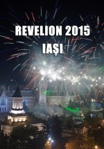 Revelion 2015 pe esplanada Palatului Culturii din Iaşi