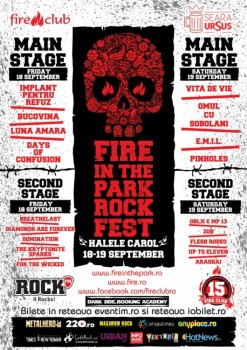 Fire in The Park Rock Fest la Halele Carol din Bucureşti