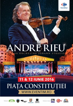 Concert André Rieu în Piaţa Constituţiei din Bucureşti