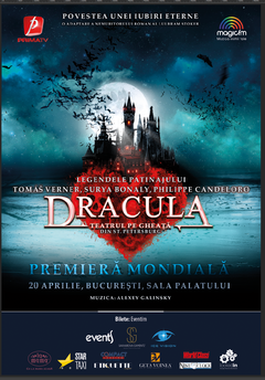 Poster Dracula On Ice Bucuresti 20 aprilie
