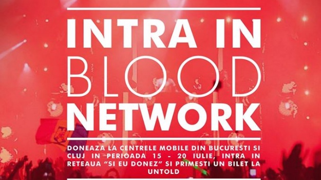 Blood Network şi Voluntar la UNTOLD 2016, printre campaniile festivalului de la Cluj-Napoca