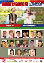 Concert „Dorul Basarabiei” la Sala Palatului din Bucureşti