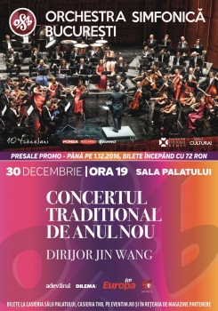 Orchestra Simfonică Bucureşti – Concertul Tradiţional de Anul Nou la Sala Palatului din Bucureşti