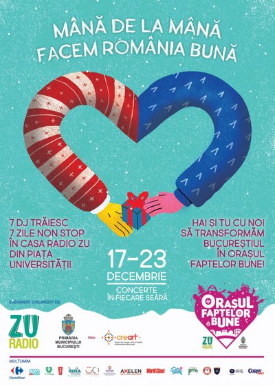 Oraşul Faptelor Bune în Piaţa Universităţii din Bucureşti