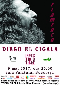 Concert Diego el Cigala la Sala Palatului din Bucureşti – AMÂNAT