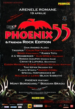 Concert aniversar Phoenix 55 – Rock Edition la Arenele Romane din Bucureşti