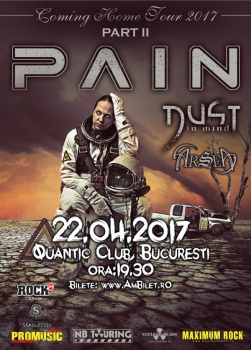 Concert Pain în club Quantic din Bucureşti