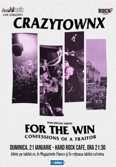 poster-afis-Concert Crazy Town la Hard Rock Cafe din Bucuresti (2018)