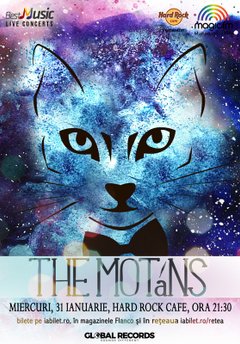 poster-afis Concert The Motans la Hard Rock Cafe din Bucuresti (2018)
