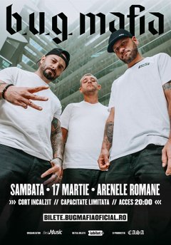 poster-afis Concert B.U.G. Mafia la Hard Rock Cafe din Bucuresti (2018)