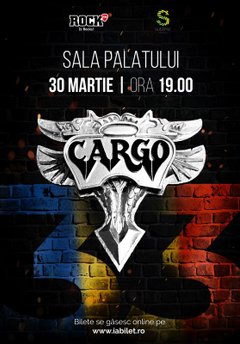 poster-afis Concert Cargo la Sala Palatului din Bucuresti (2018)