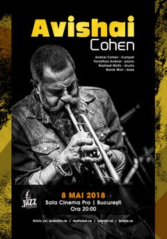 poster- afis Concert Avishai Cohen la Cinema Pro din Bucuresti (2018)