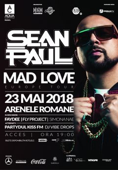 poster-afis-concert-sean-paul-arenele-romane-bucuresti-2018