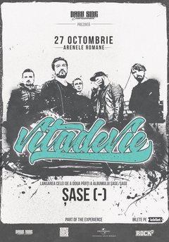 poster-afis Concert Vita de Vie de la Arenele Romane din Bucuresti octombrie 2018