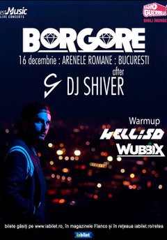 poster-afis Concert Borgore de la Arenele Romane din Bucuresti (decembrie 2018)